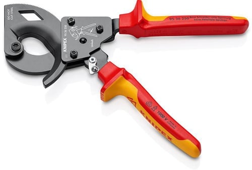 KNIPEX Kabelschneider Gesamt-L.250mm max.32 (240 mm²)mm Mehrkomp.-Hüllen VDE KNIPEX