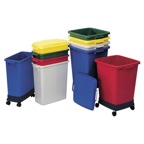 GRAF Abfall- u.Wertstoffsammler 60l H590xB285xT555mm PE rot GRAF