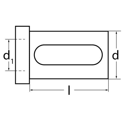TECWERK Reduzierbuchse Form 2 Bohrungs-D.16mm AD 32mm Einspann-L.56mm TECWERK
