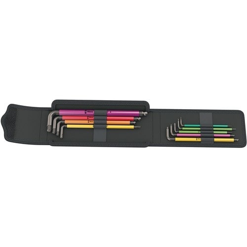 WERA Winkelschraubendrehersatz Bicycle Set 4 9-tlg.Textiltasche SW 2-8mm T10/T25 WERA