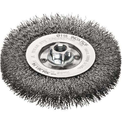 LESSMANN Rundbürste RBE Gew.M14 Drahtstärke 0,30mm Stahldraht rostfr.ROH 19,5mm