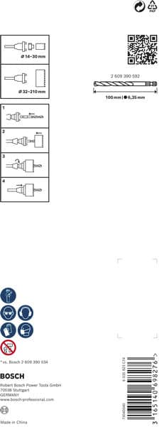 BOSCH SDS plus-Adapter, 14 - 210 mm