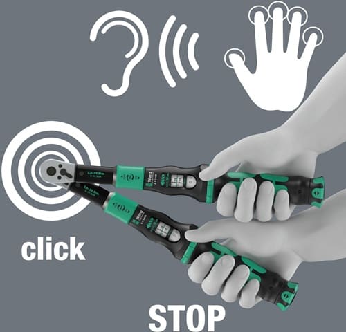 WERA Drehmomentschlüssel Click-Torque Lock A 5 1/4 Zoll 2,5-25 Nm WERA
