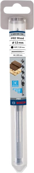 BOSCH Holzschlangenbohrer, Sechskant 13 x 95 x 160 mm, d 7,9 mm