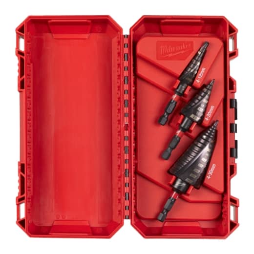 MILWAUKEE 3-teiliges Set SHOCKWAVE Stufenbohrer Set