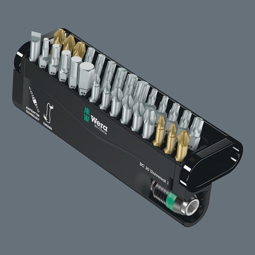 WERA Bitsortiment Bit-Check 30 Univ.1 30-tlg.Schlitz/PH/PZD/TX-BO/6Kt.WERA