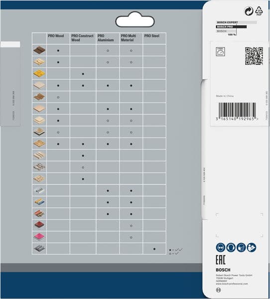 BOSCH Kreissägeblatt Multi Material, 184 x 30 x 2,4 mm, 48