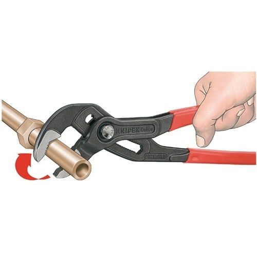 KNIPEX Wasserpumpenzange Cobra® L.250mm Spann-W.46mm pol.Ku.-Überzug Quick Set KNIPEX
