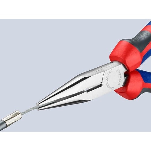 KNIPEX Flachrundzange L.160mm flach/rund ger.Mehrkomp.-Hüllen KNIPEX