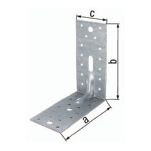 GAH Schwerlast-Winkelverbinder ETA-8/165 150x150x65mm Anz.Löcher1/3/28 S.2,5mm GAH