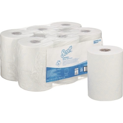 SCOTT Rollenhandtuch Scott® Control™ 6623 1-lagig weiß L.ca165 mxB.ca198mm 6 Rollen/KT