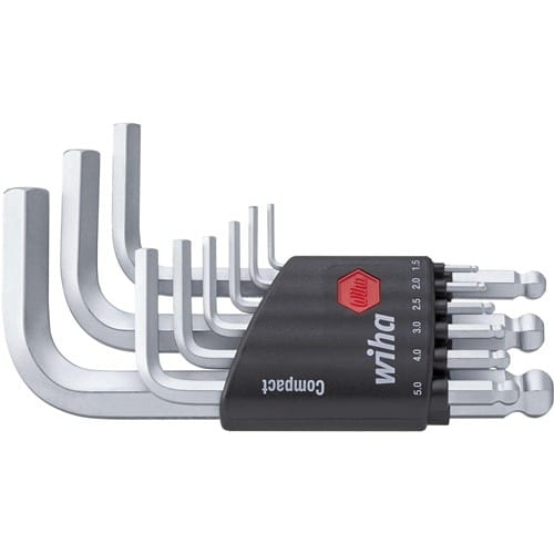 WIHA Winkelschraubendrehersatz 369 KH9 9-tlg.Compact-Halter SW 1,5-10mm
