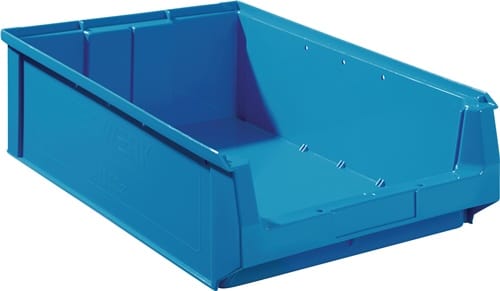 Sichtlagerkasten L500/450xB310xH140mm PE blau TECWERK
