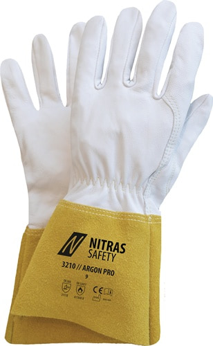 NITRAS Schweißerhandschuhe ARGON PRO Gr.11 grau/ocker