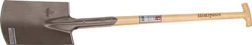 IDEAL Bauspaten 285x185/180mm Gr.2 Gärtner Form m.Trittschutz u.Eschen-T-Stiel IDEAL