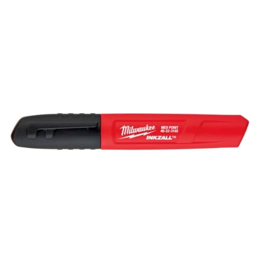 MILWAUKEE feine Spitze: schwarz INKZALL Permanentmarker Set 4-teilig