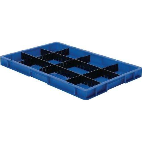 LA-KA-PE Unterteiler f.Transportstapelbehälter H.120mm PP anthrazit 10St./Karton LA-KA-PE