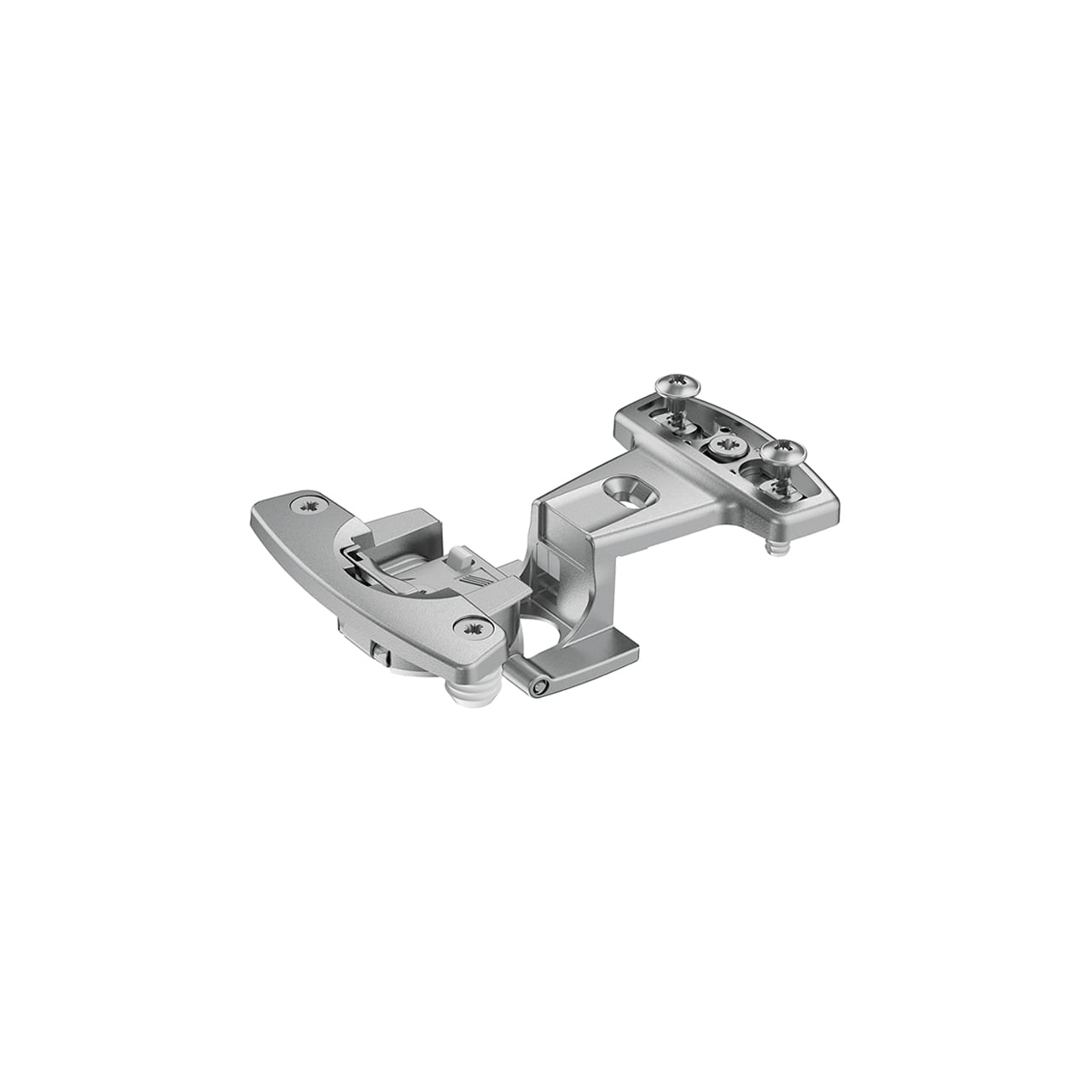 HETTICH Grundscharnier Selekta Pro 2000, 230 °, Auflage 5.5 mm, mit Spreizmuffen, vernickelt, 45066