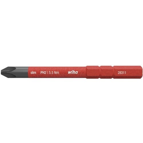 WIHA Wechselkl.SlimBit electric PH 2x75mm VDE isol.WIHA