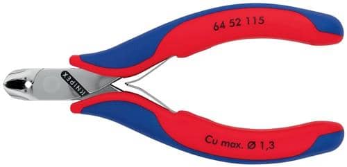 KNIPEX Elektronikvornschn.L.115mm Form 5 Facette nein spiegelpol.Mehrkomp.-Hüllen