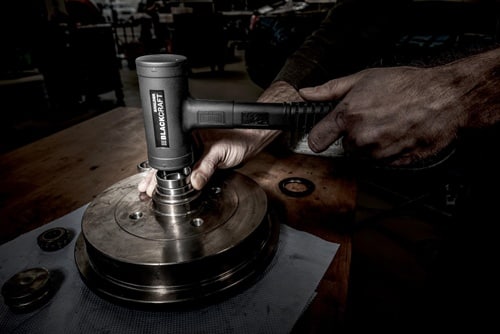 HALDER Schonhammer BLACKCRAFT Gesamt-L.300mm Kopf-D.40mm STA rückschlagfrei Halder