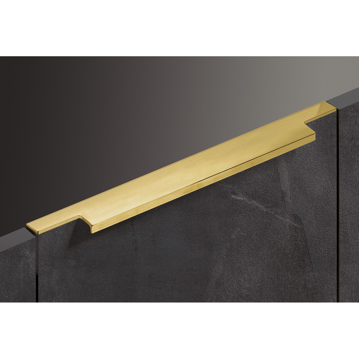 HETTICH Griffleiste Lamezia, L 445 mm, B 39 mm, Gold Optik matt gebürstet, 9265988