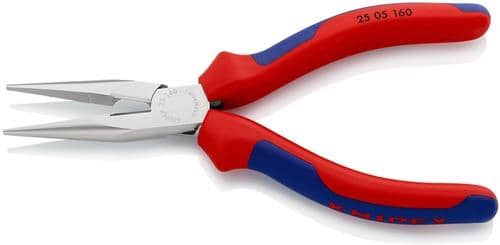 KNIPEX Flachrundzange L.160mm flach/rund ger.Mehrkomp.-Hüllen KNIPEX