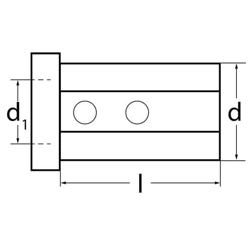 TECWERK Reduzierbuchse Form 1 Bohrungs-D.6mm AD 40mm Einspann-L.71mm TECWERK