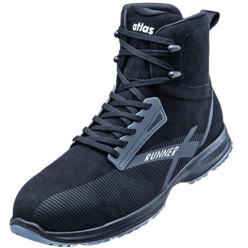 ATLAS Sicherheitsstiefel RUNNER 105 ESD Gr.48 W.10 anthrazit/black S3 SRC EN20345