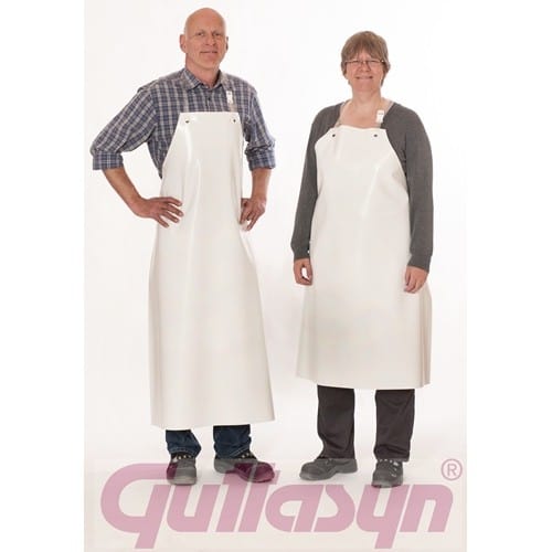 GUTTASYN PVC Säureschürze Guttasyn® FR5 L.ca.120xB.ca.90cm weiß GUTTASYN