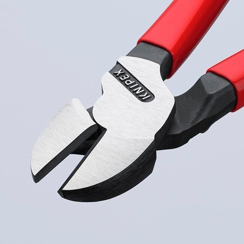 KNIPEX Kraftseitenschneider L.200mm pol.Form 0 Ku.-Überzug KNIPEX