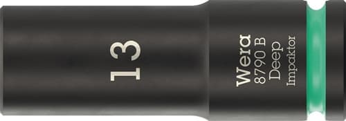 WERA Steckschlüsseleinsatz 8790 B Impaktor Deep 3/8 Zoll 13mm L.63mm WERA