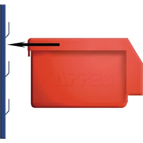 RASTERPLAN Sichtlagerkasten L290xB140xH130mm PE blau RASTERPLAN