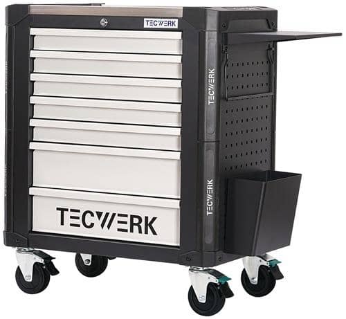 TECWERK Wkz.wagen PROFI 2.0 B845xT515xH1015mm 650kg 7 Schubl.Stahlbl.TECWERK