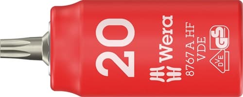 WERA Steckschlüsseleinsatz 8767 A VDE HF 1/4 Zoll TX 20 L.36mm WERA