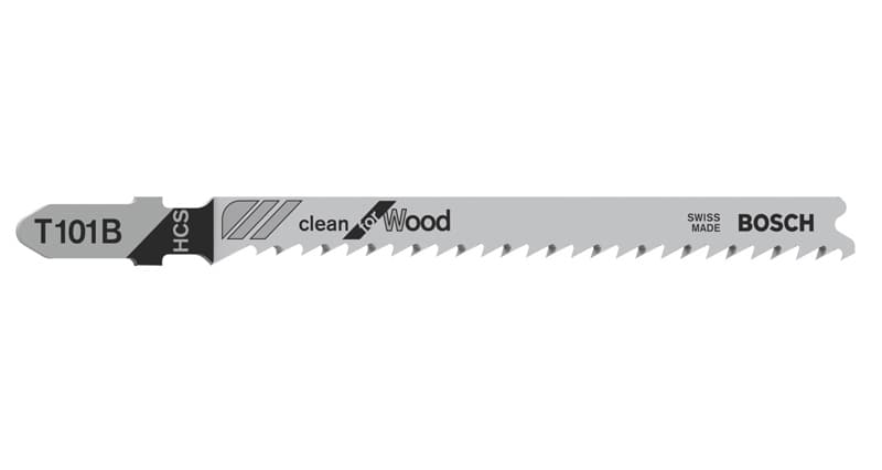 BOSCH Stichsägeblatt T 101 B Clean for Wood, 100er-Pack