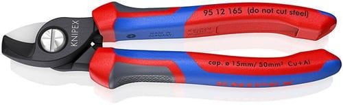 KNIPEX Kabelschere L.165mm Mehrkomp.-Hüllen KNIPEX