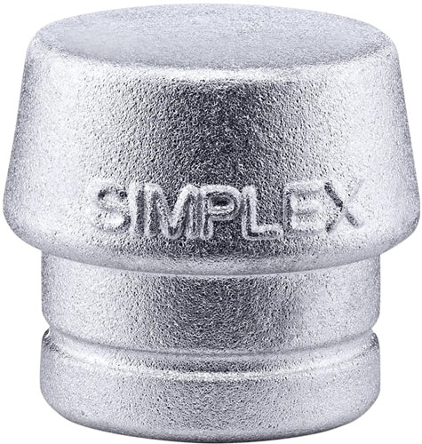 HALDER Schonhammerkopf SIMPLEX Kopf-Ø 50mm Weichmetall silber hart HALDER