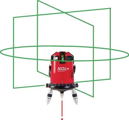 NESTLE Kreuzlinienlaser OCTOLINER G 50 (120 m.Empfänger)m ± 1,5 mm/10m NESTLE