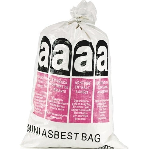 ASUP Bändchengewebesack B.700mm H.1100mm 120l Aufdruck:mini Asbest ASUP