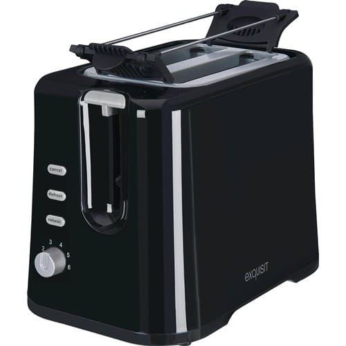 Nordwest 2-Schlitz Toaster TA 3102 swi 870 W schwarz-Inox 2 Toastscheiben