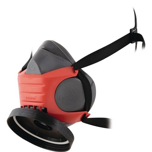 EKASTU Atemschutzhalbmaske Polimask GAMMA/Silikone EN 140 o.Filter,Silik.