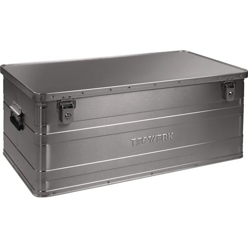 TECWERK Aluminiumbox L900xB490xH380mm 140l m.Klappverschluss u.Zylinderschl.TECWERK