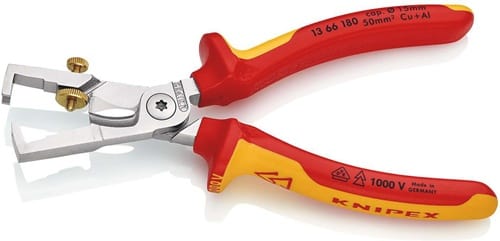 KNIPEX Abisolierzange StriX L.180mm VDE verchr.Mehrkomp.-Hüllen KNIPEX