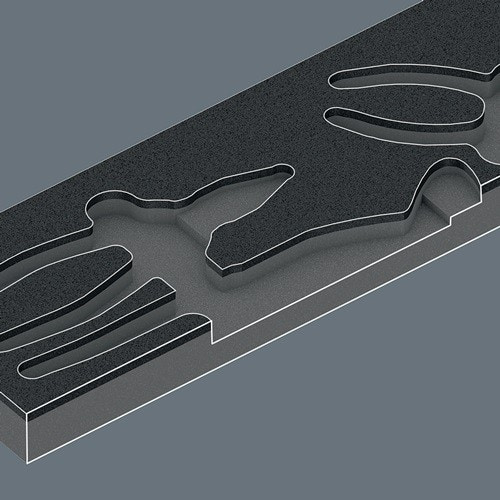 Werkzeugmodul 9780 3-tlg.WERA
