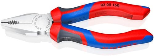 KNIPEX Kombizange L.160mm verchr.Mehrkomp.-Hülle KNIPEX
