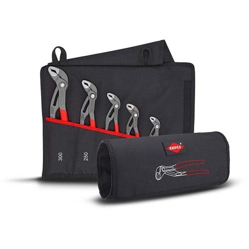 KNIPEX Zangensatz Cobra®-Set Inh.5-tlg.grau atram.Rolltasche KNIPEX