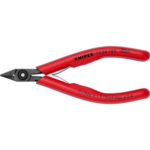 KNIPEX Elektronik-Seitenschneider L.125mm Form 2 Facette ja,kl.KNIPEX