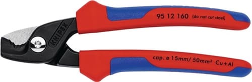 KNIPEX Kabelschere L.160mm Mehrkomp.-Hüllen KNIPEX