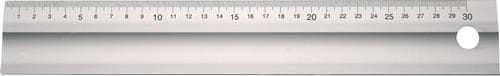 Lineal Aluminium mit Griffmulde Querschnitt 50 x 5 mm TECWERK